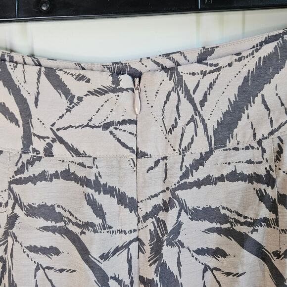 🦃 O’Neill Colin Leaf Print Culottes Capris Size Medium Beachy Coastal Grandma - Picture 9 of 11